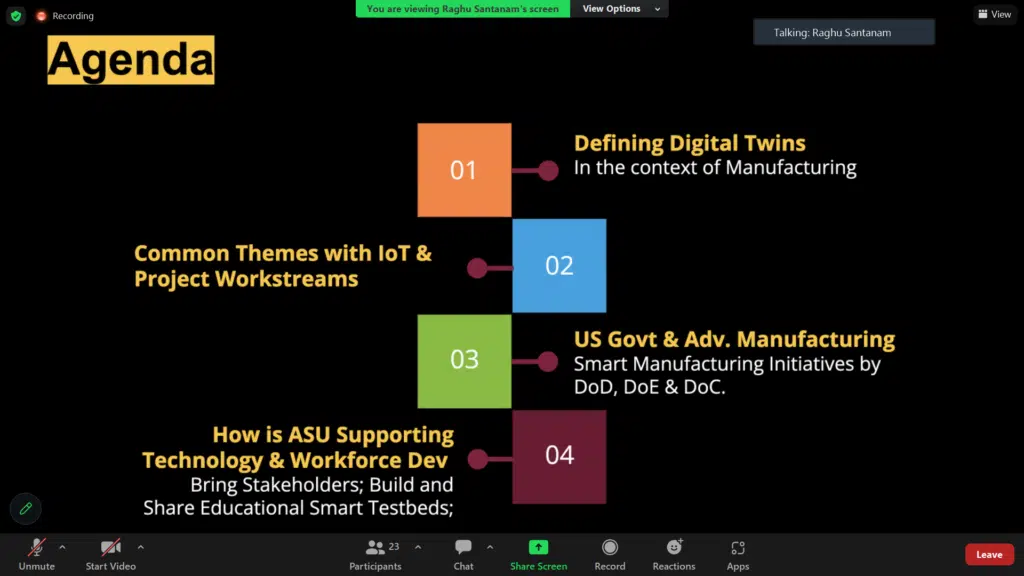 Digital Twin & Industrial Internet of Things Technical & Business Discussion