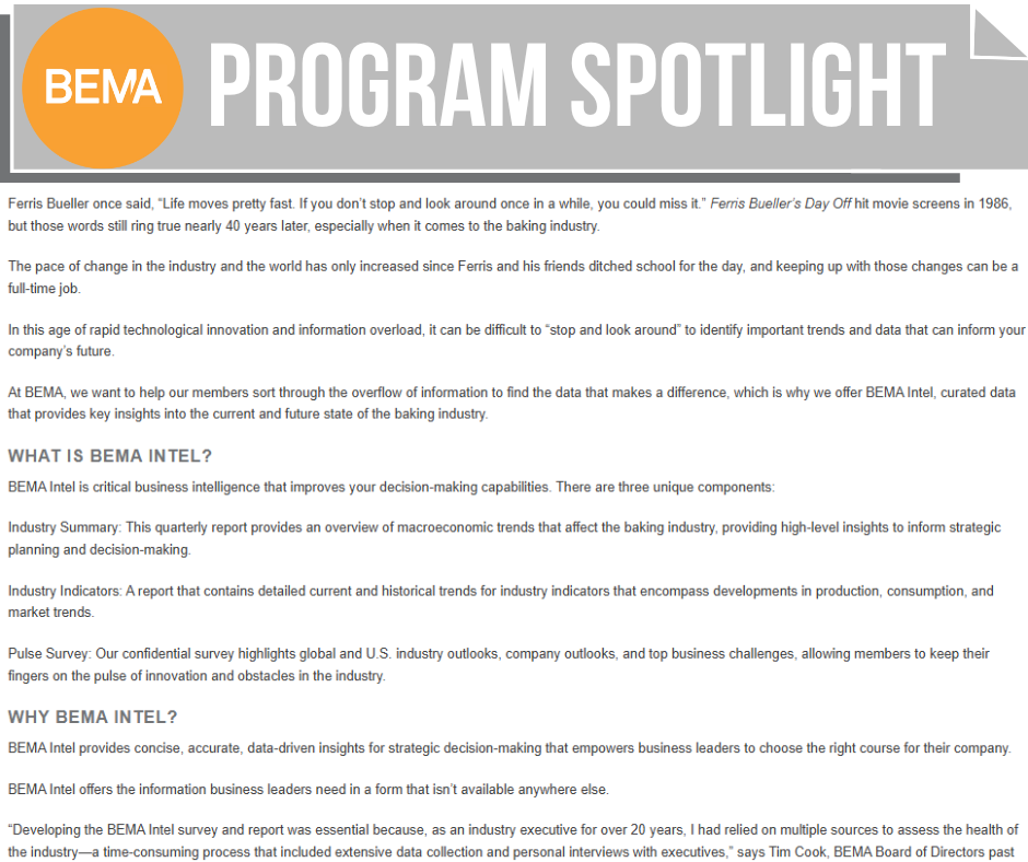 Staying Ahead of the Curve Insights from BEMA Intel